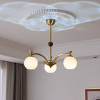 Usilia Chandelier Verre Bois Vintage Élégance - Neutralighting
