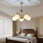 Usilia Chandelier Verre Bois Vintage Élégance - Neutralighting