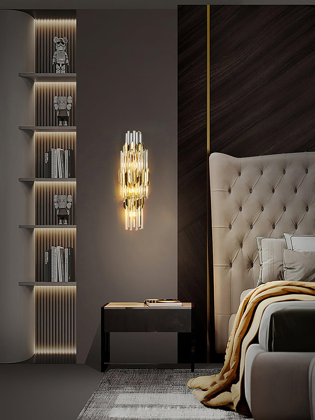 Abrahamson Nordic Art Trois Couches Cristal Luminaire Mural - Neutralighting