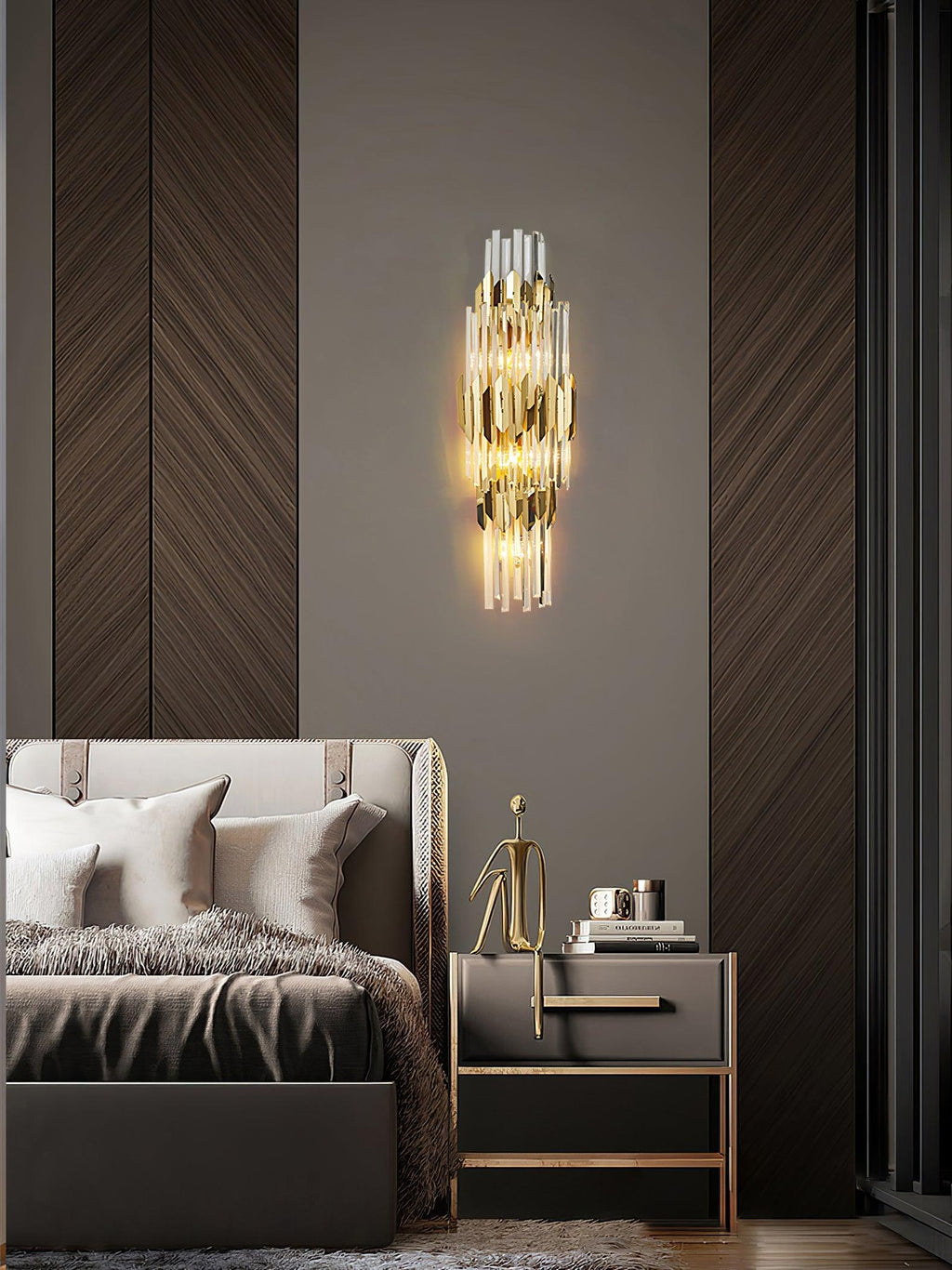 Abrahamson Nordic Art Trois Couches Cristal Luminaire Mural - Neutralighting
