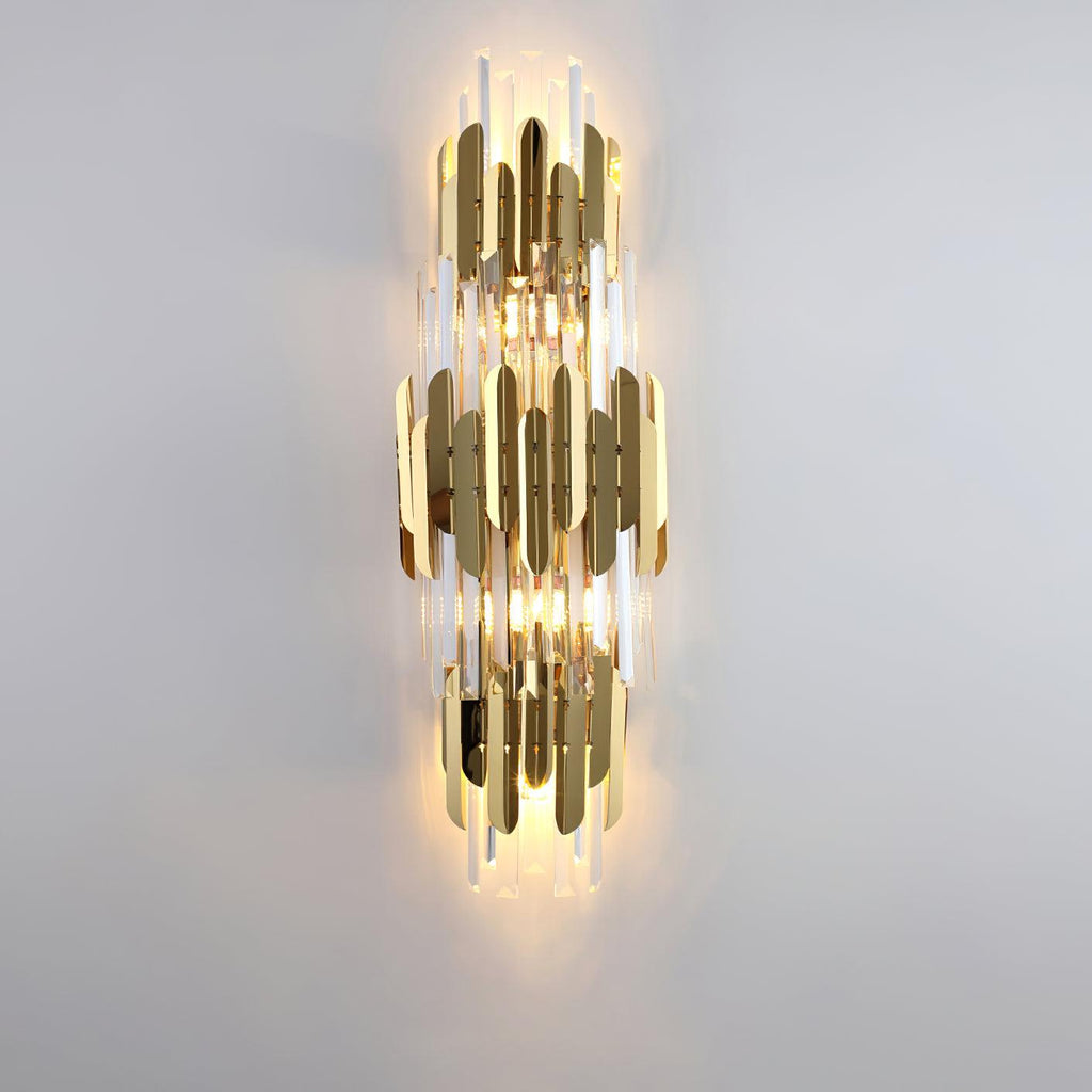 Abrahamson Nordic Art Trois Couches Cristal Luminaire Mural - Neutralighting