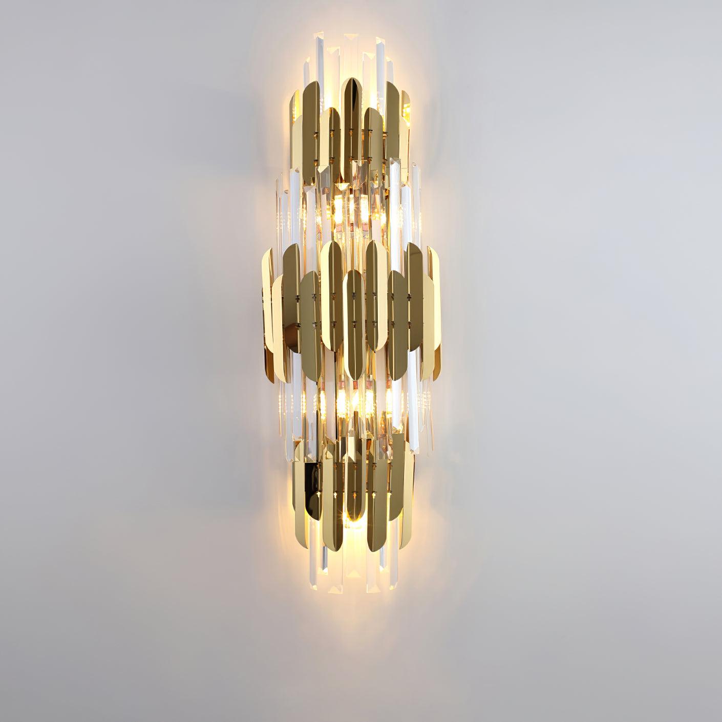 Abrahamson Nordic Art Trois Couches Cristal Luminaire Mural - Neutralighting