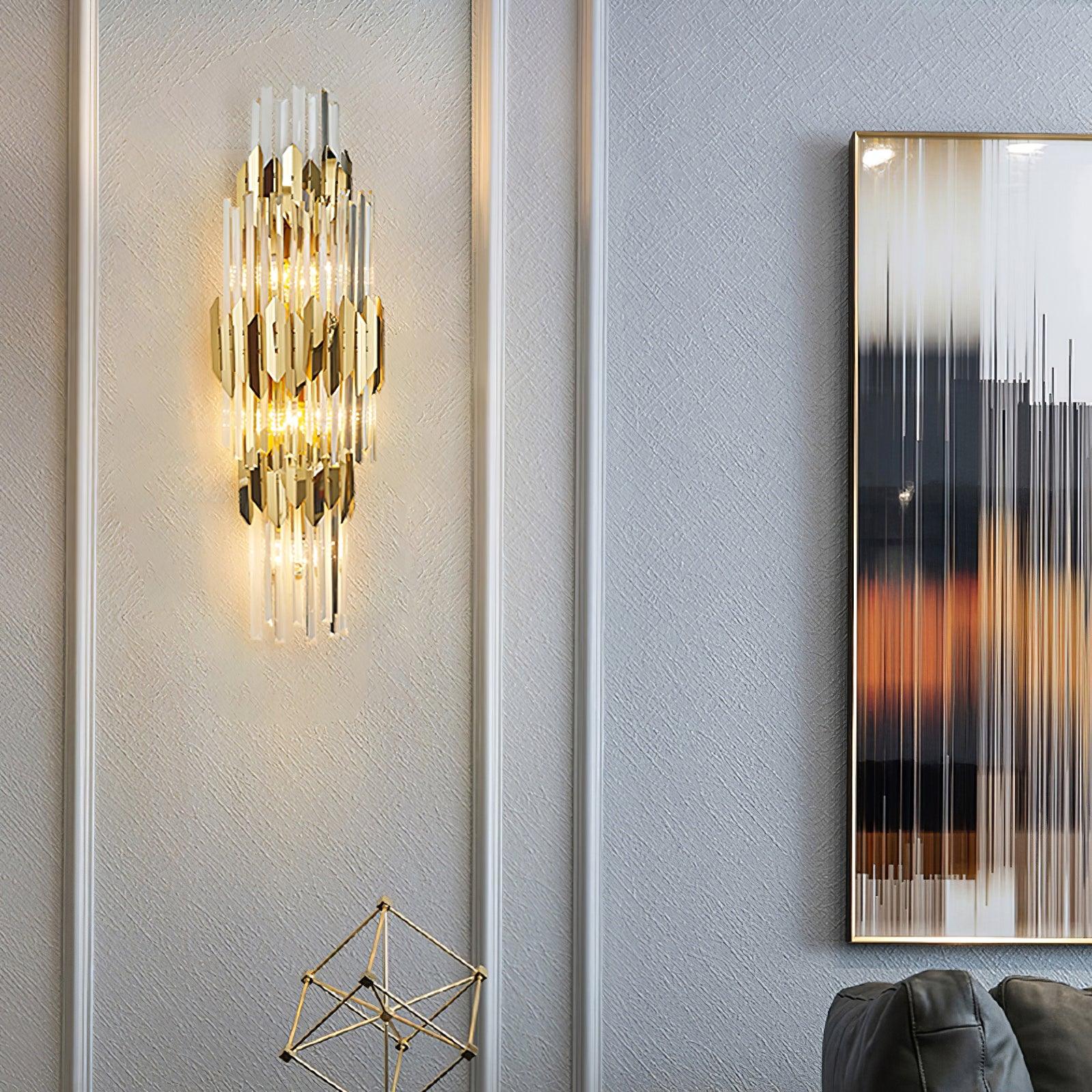 Abrahamson Nordic Art Trois Couches Cristal Luminaire Mural - Neutralighting