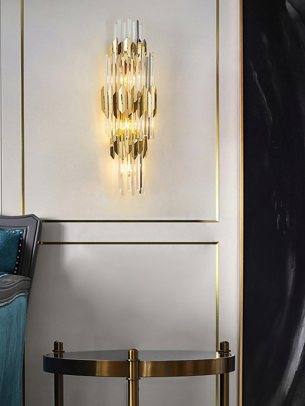 Abrahamson Nordic Art Trois Couches Cristal Luminaire Mural - Neutralighting