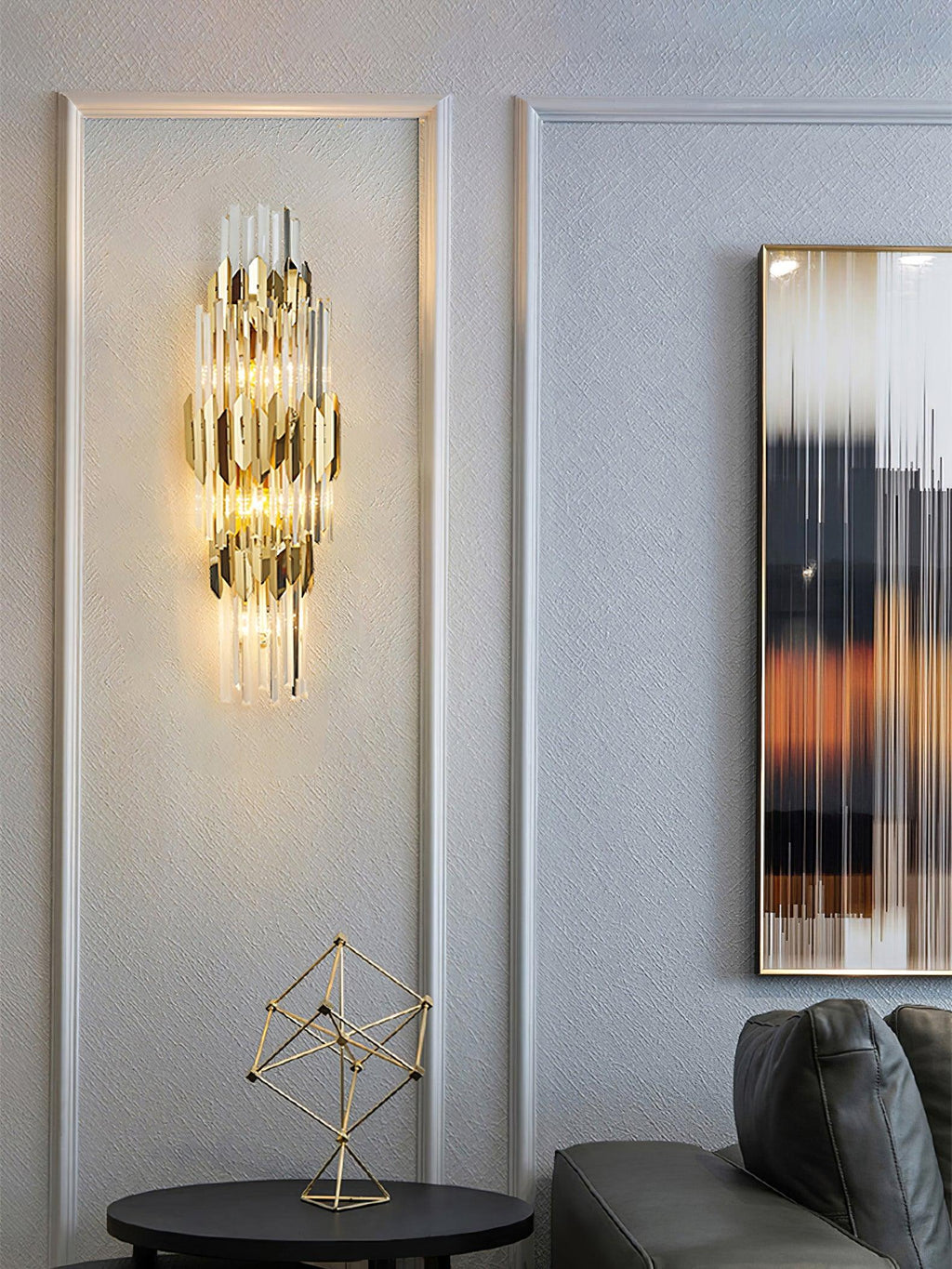 Abrahamson Nordic Art Trois Couches Cristal Luminaire Mural - Neutralighting