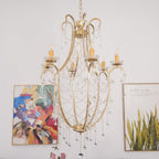 Theresa Lustre Chaînes de Cristal Drapées Vintage - Neutralighting