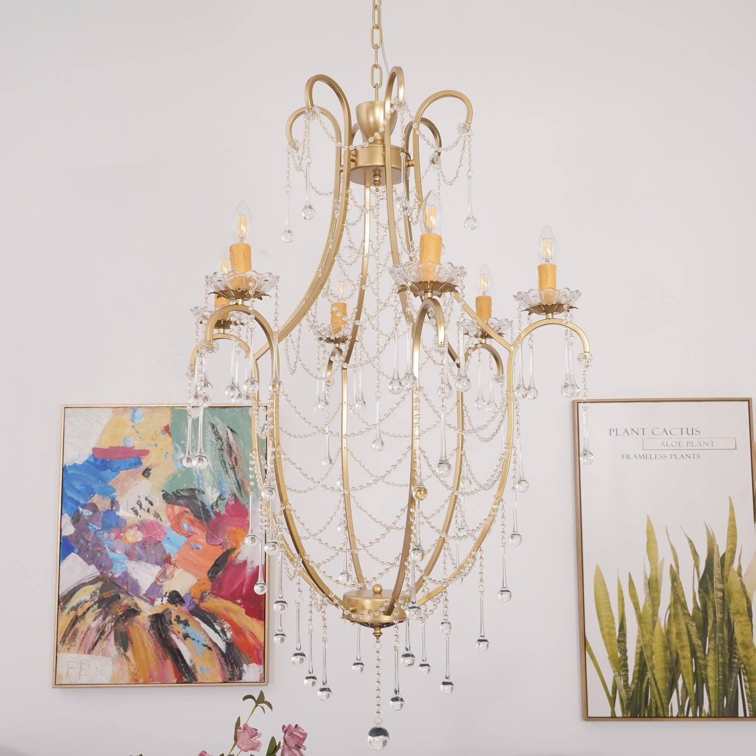 Theresa Lustre Cage à Oiseaux Cristal Élégance - Neutralighting
