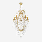 Theresa Lustre Chaînes de Cristal Drapées Vintage - Neutralighting