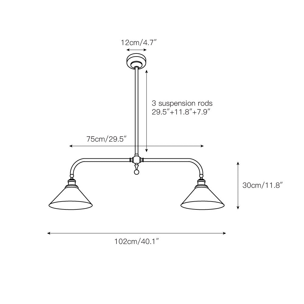 Vallence Luxury Brass Pendant Light - Neutralighting