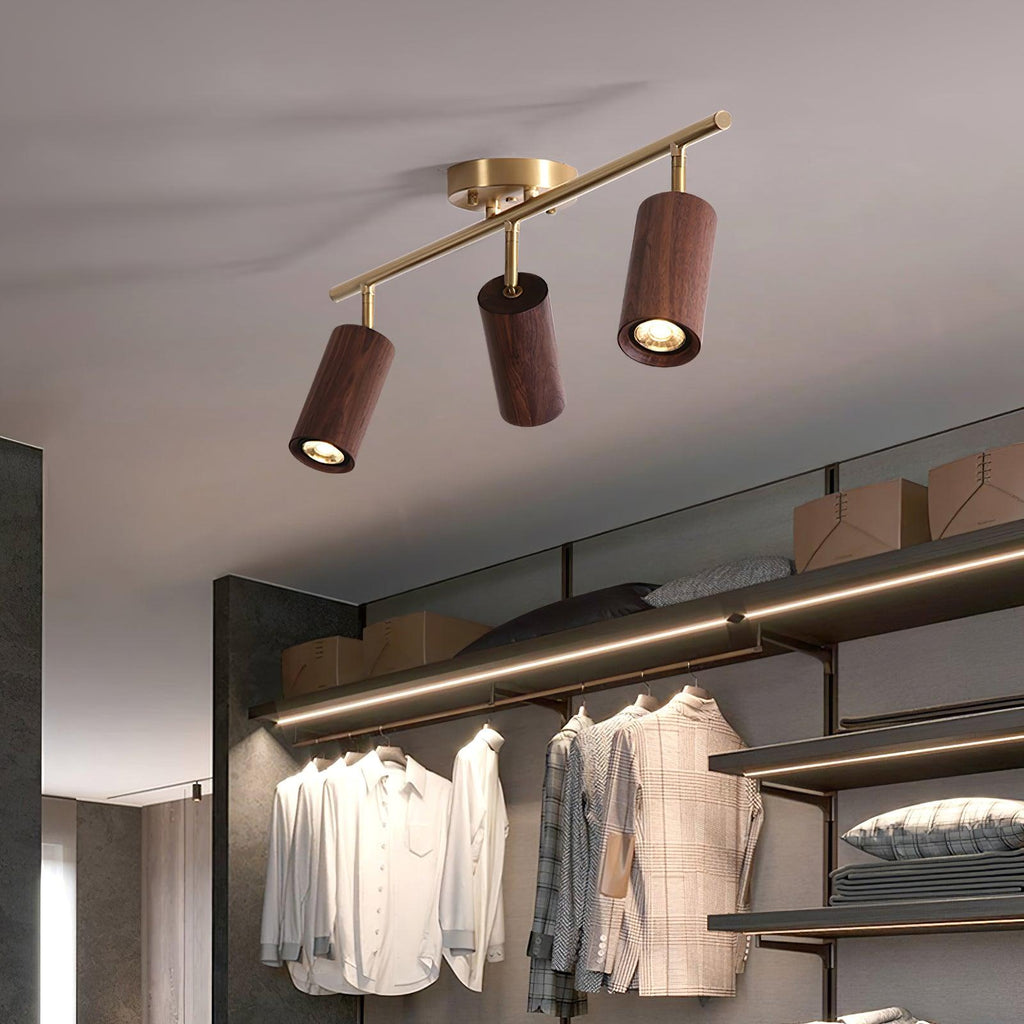 Liora Plafonnier sur Rail en Bois - Neutralighting