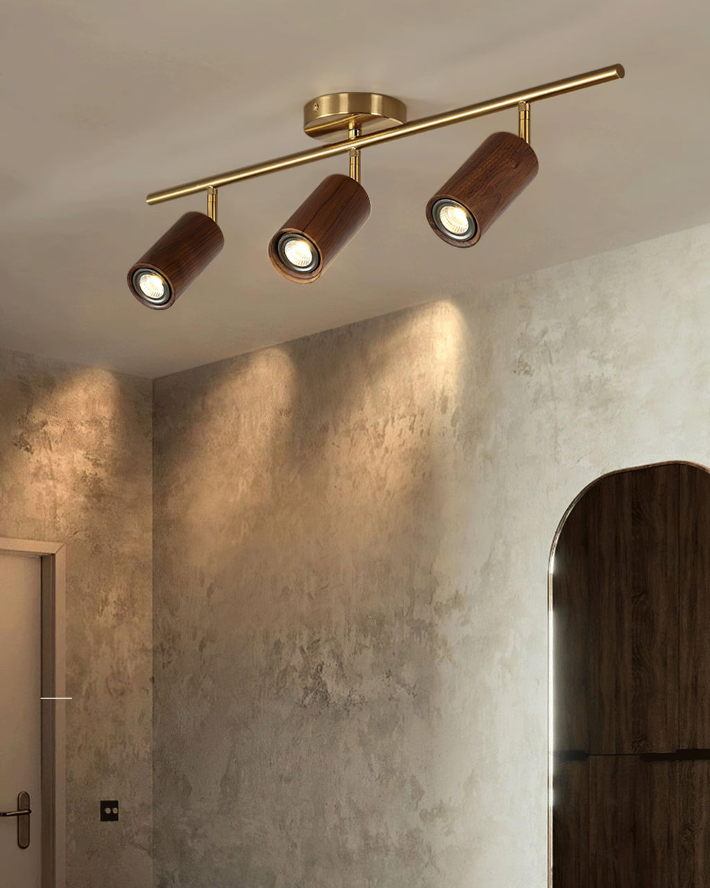 Liora Plafonnier sur Rail en Bois - Neutralighting