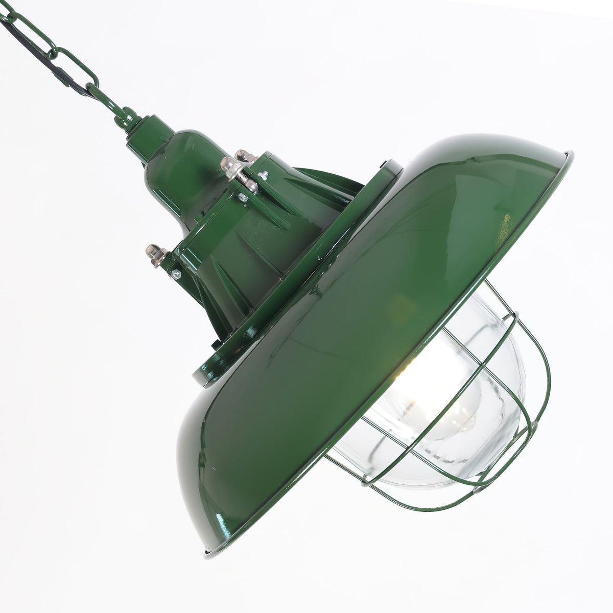Vemiryra Ancien Industriel Vert Métal Lumière Pendentif - Neutralighting