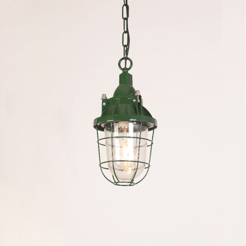 Vemiryra Ancien Industriel Vert Métal Lumière Pendentif - Neutralighting
