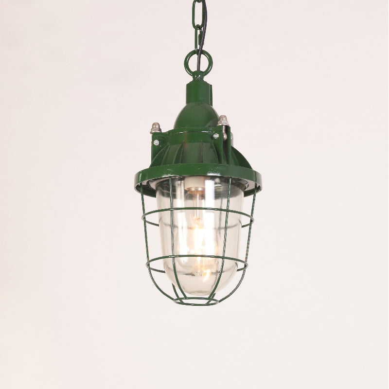 Vemiryra Ancien Industriel Vert Métal Lumière Pendentif - Neutralighting