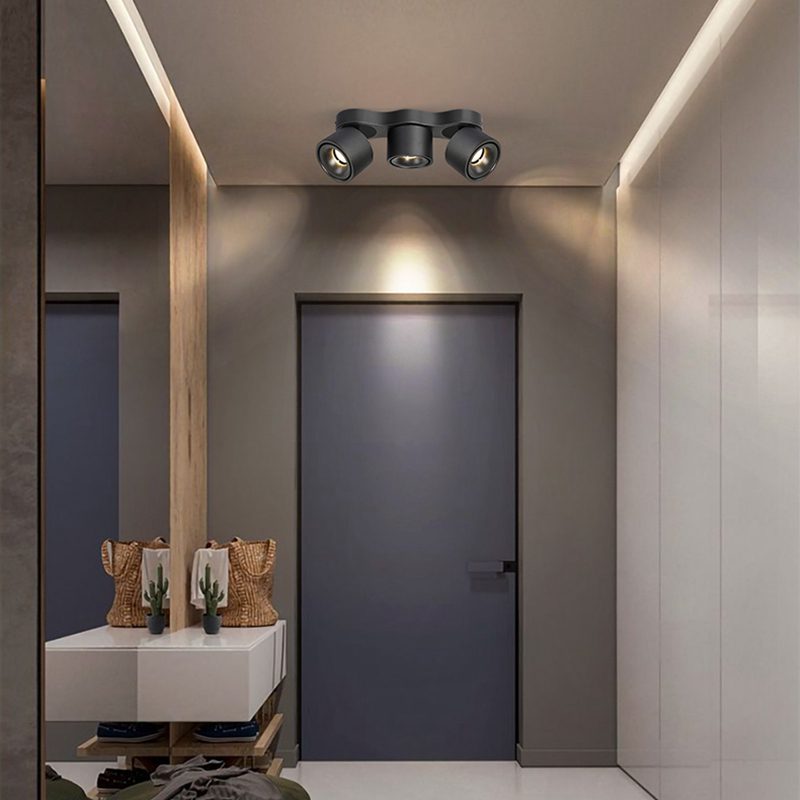 Nylaeara Lampe Plafonnier Pliable Rotatif Trois Têtes - Neutralighting