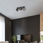 Nylaeara Lampe Plafonnier Pliable Rotatif Trois Têtes - Neutralighting