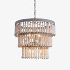 Lustra Chandelier Bois Empilé Perles - Neutralighting