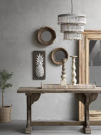 Lustra Chandelier Bois Empilé Perles - Neutralighting