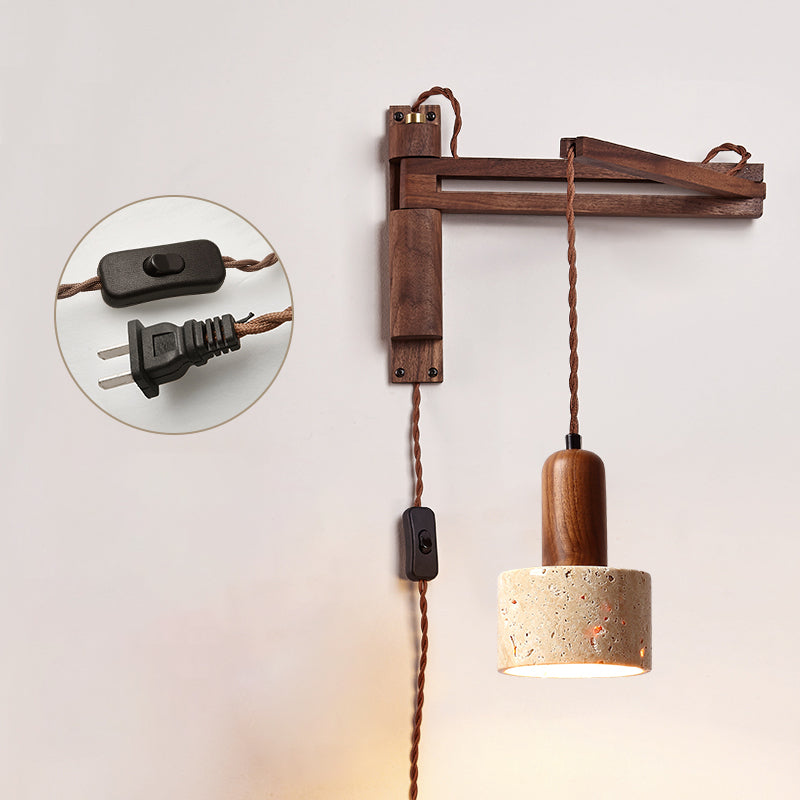 Cezoria Travertin Bras Oscillant Applique Murale - Neutralighting