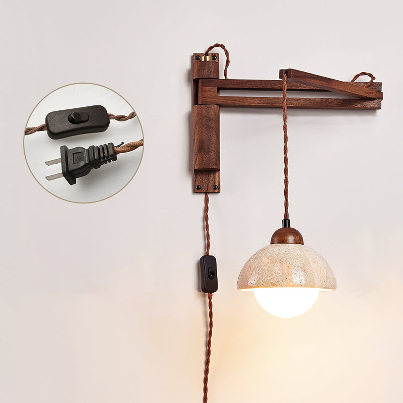 Cezoria Travertin Bras Oscillant Applique Murale - Neutralighting