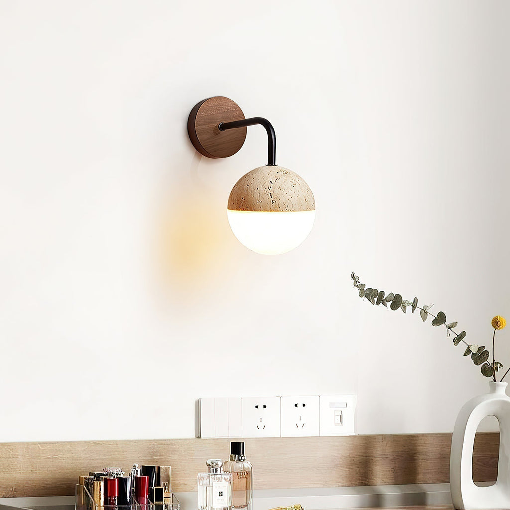 Ivmarila Moderne Minimaliste Travertin Applique Murale - Neutralighting