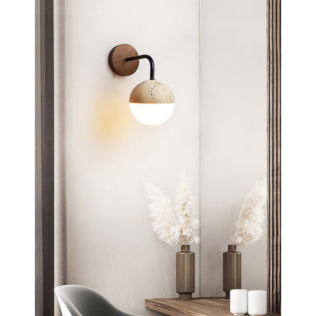 Ivmarila Moderne Minimaliste Travertin Applique Murale - Neutralighting