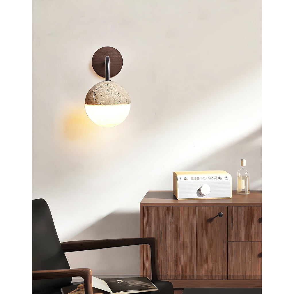 Ivmarila Moderne Minimaliste Travertin Applique Murale - Neutralighting