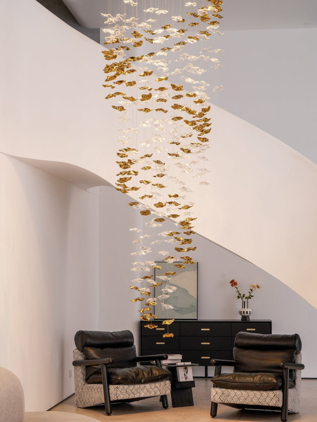 Cezorisra Chandelier Linéaire en Laiton de Luxe - Neutralighting