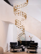 Vecarisra Suspension Lampes Art Verre Tidal Luxe - Neutralighting
