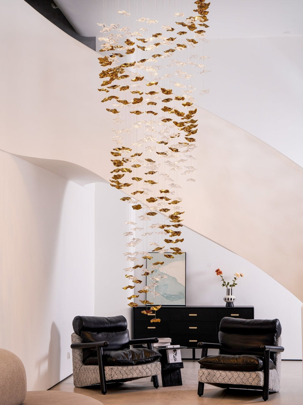 Cezorisra Chandelier Linéaire en Laiton de Luxe - Neutralighting