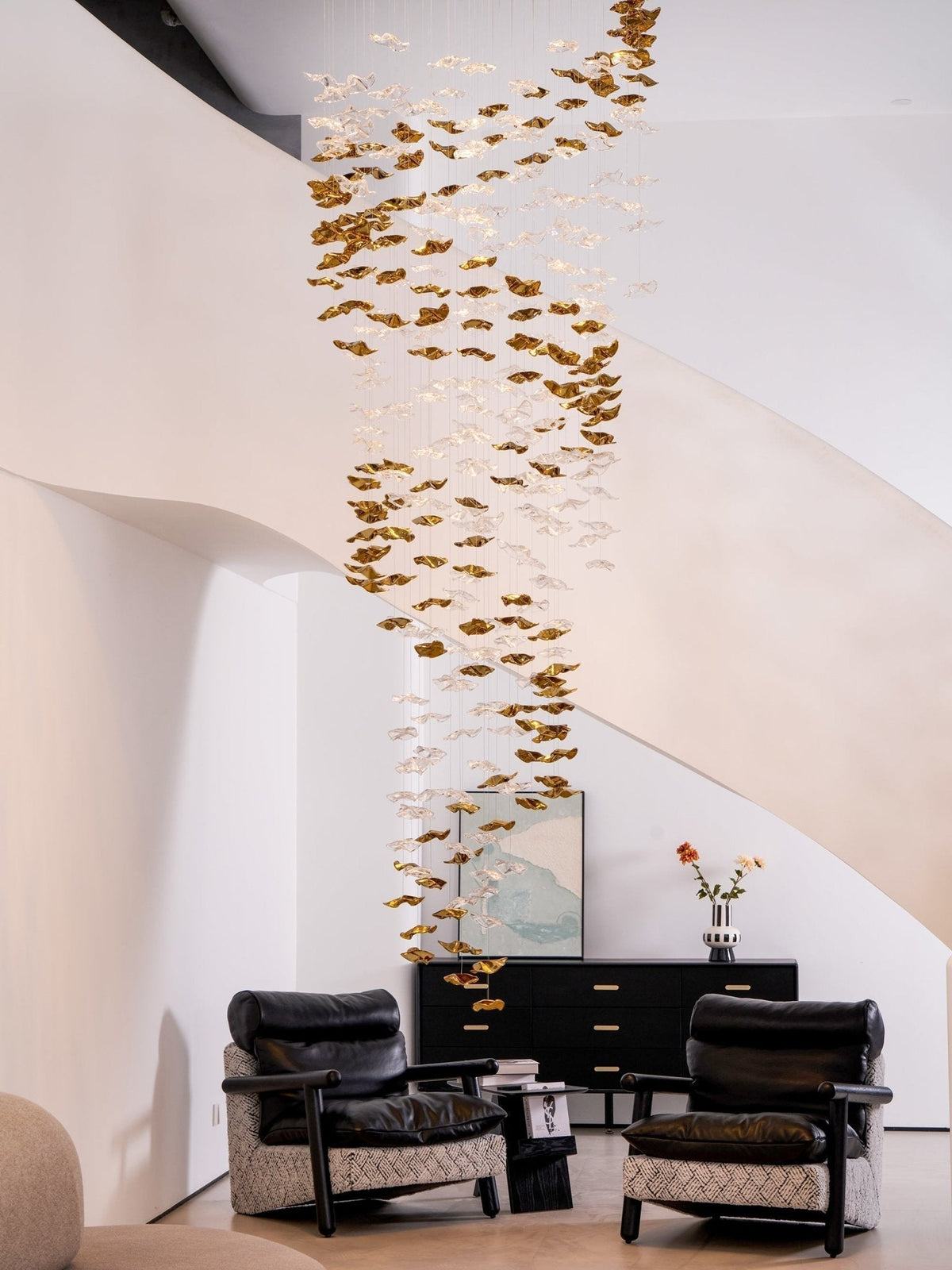 Cezorisra Chandelier Linéaire en Laiton de Luxe - Neutralighting