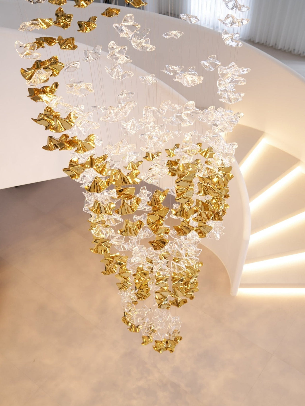 Cezorisra Chandelier Linéaire en Laiton de Luxe - Neutralighting