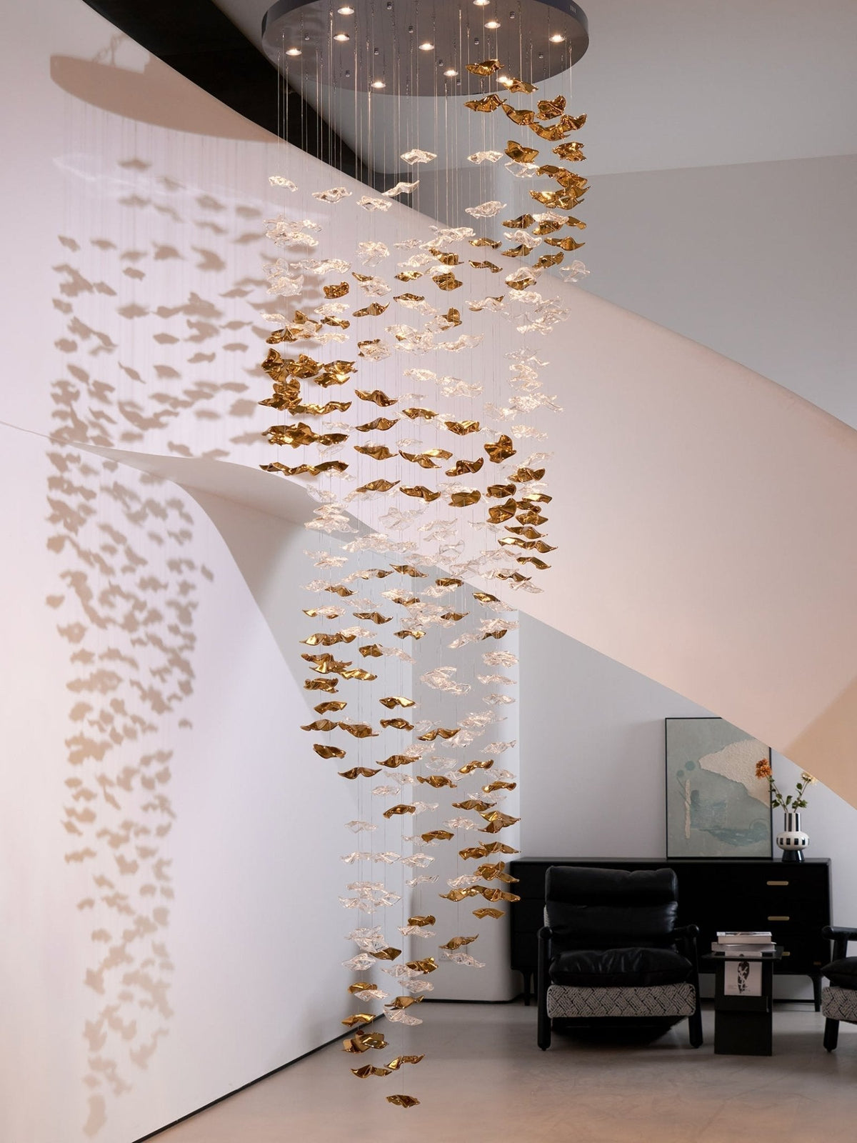 Cezorisra Chandelier Linéaire en Laiton de Luxe - Neutralighting