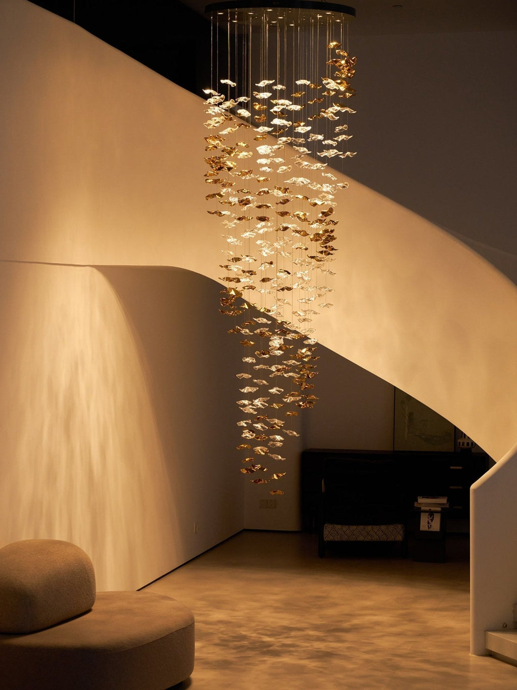 Cezorisra Chandelier Linéaire en Laiton de Luxe - Neutralighting