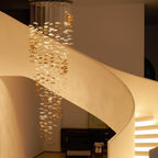 Nephele Chandelier Feuille en Cristal - Neutralighting