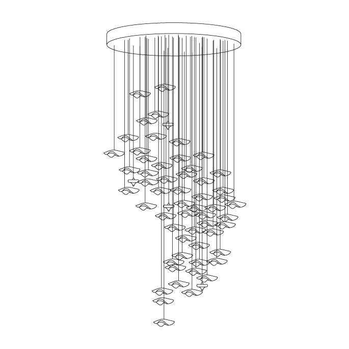 Ulphael Moderne Minimaliset Art Verre Suspension - Neutralighting
