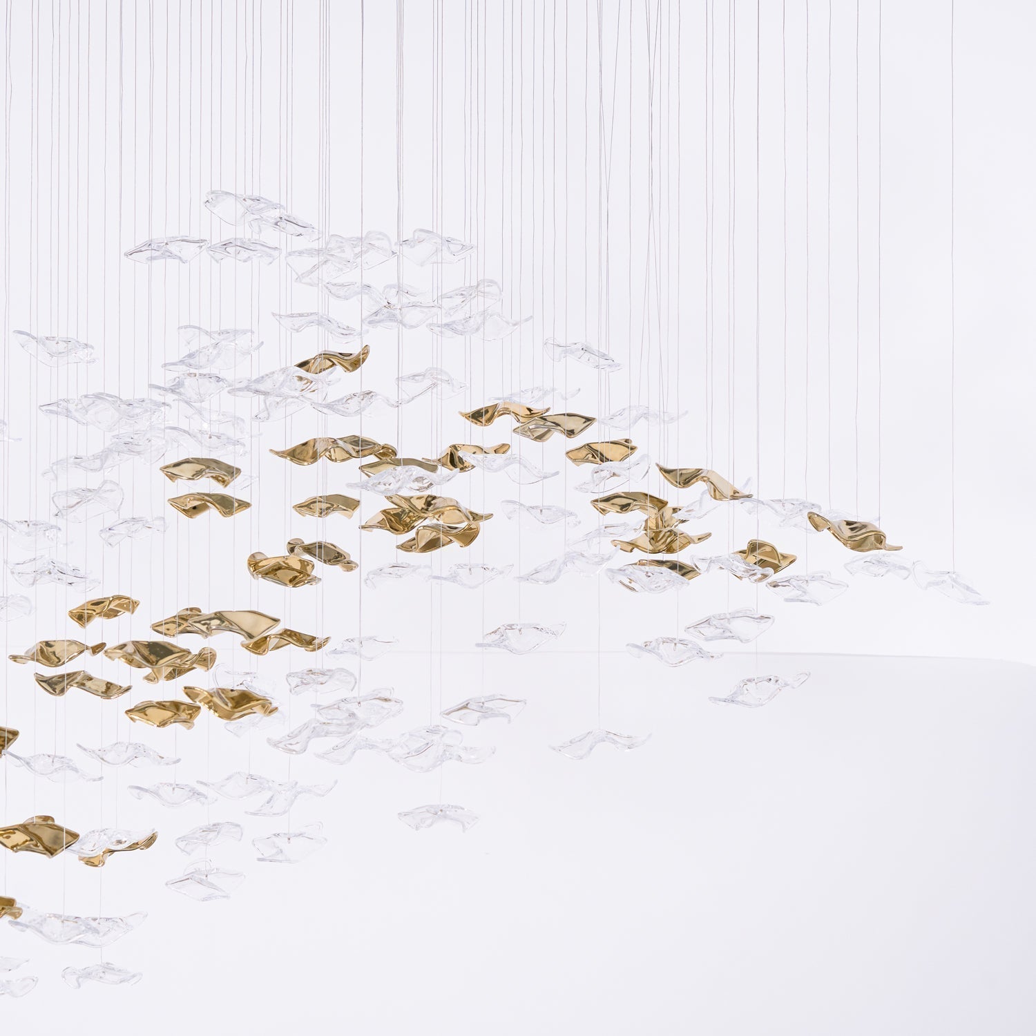 Nephele Chandelier Feuille en Cristal - Neutralighting
