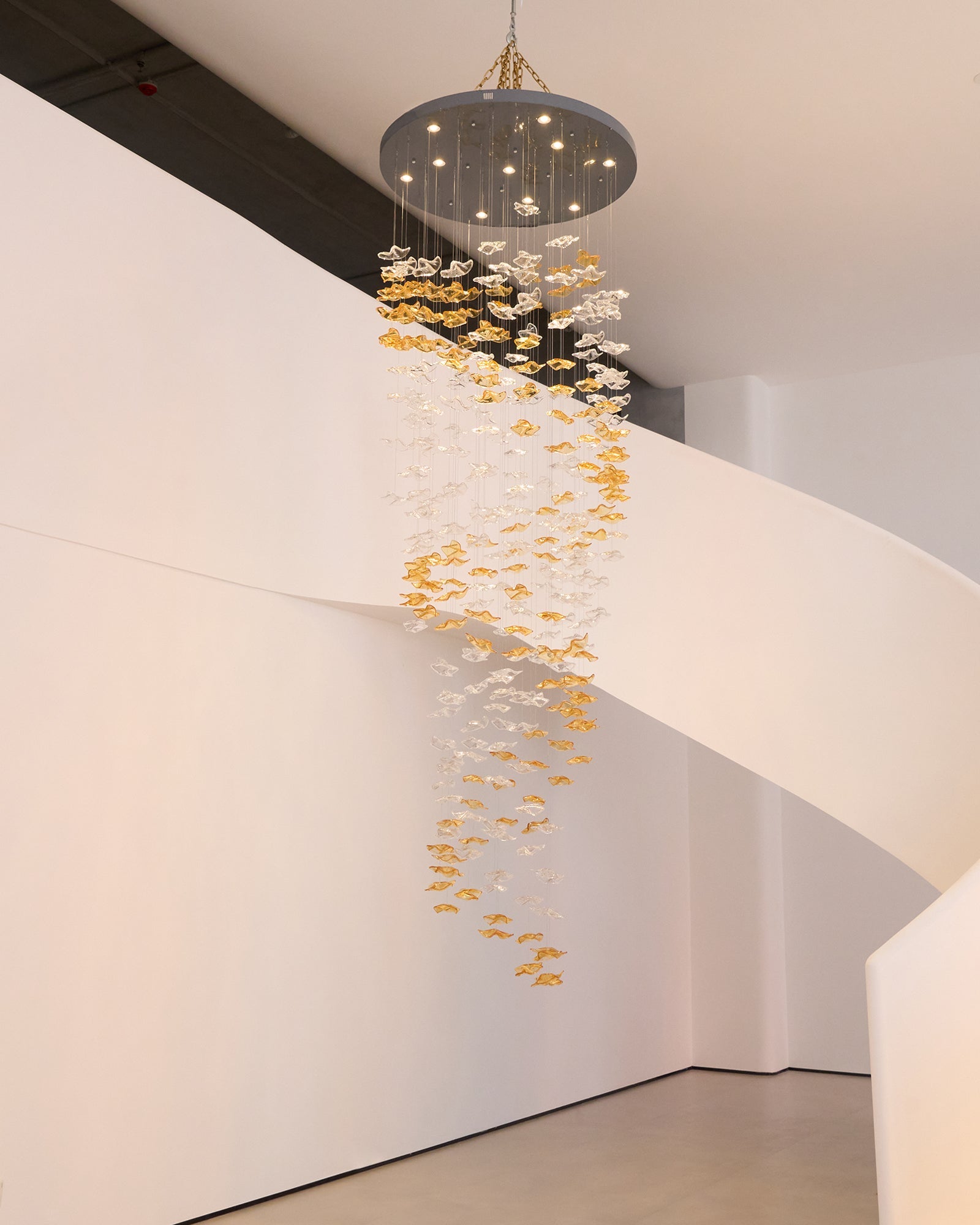 Nephele Chandelier Feuille en Cristal - Neutralighting