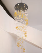 Nephele Chandelier Feuille en Cristal - Neutralighting