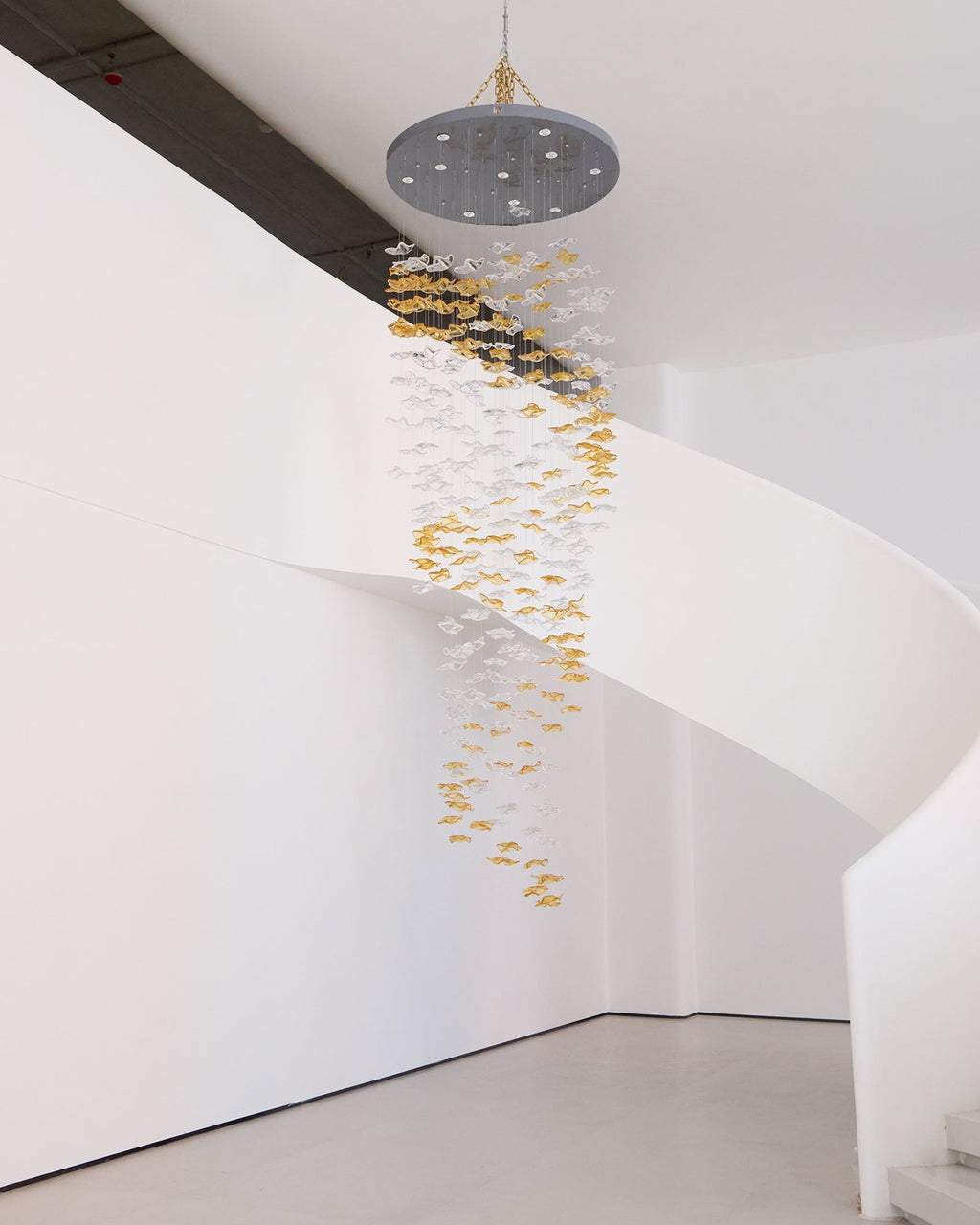Nephele Chandelier Feuille en Cristal - Neutralighting