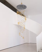 Nephele Chandelier Feuille en Cristal - Neutralighting