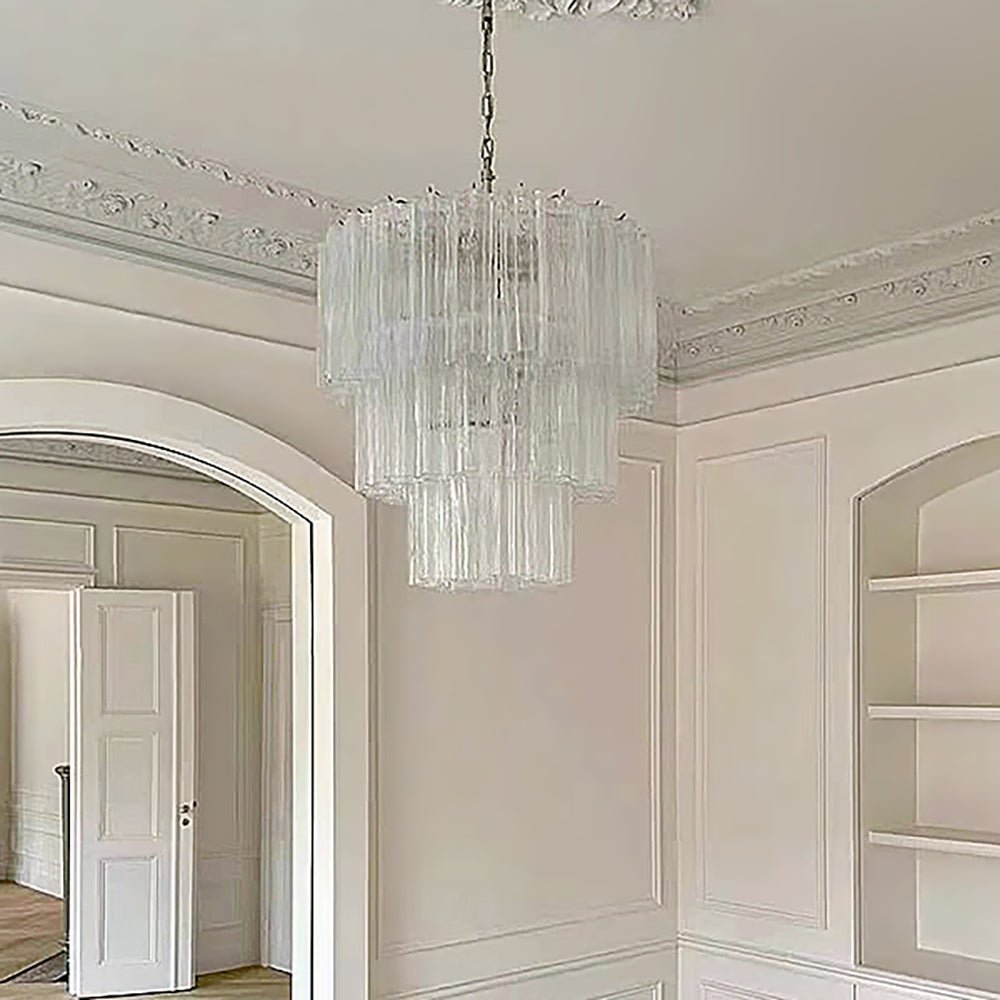 Aurora Chandelier en Verre de Luxe - Neutralighting