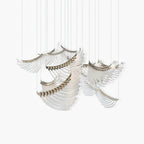 Tiered Lustre Palmettes Luxueux Postmoderne - Neutralighting