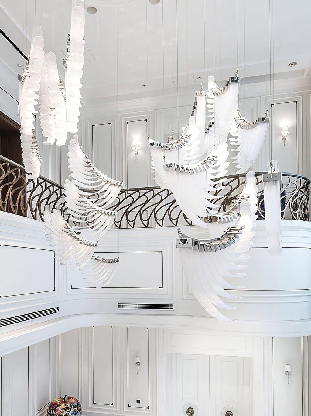 Tiered Lustre Palmettes Luxueux Postmoderne - Neutralighting