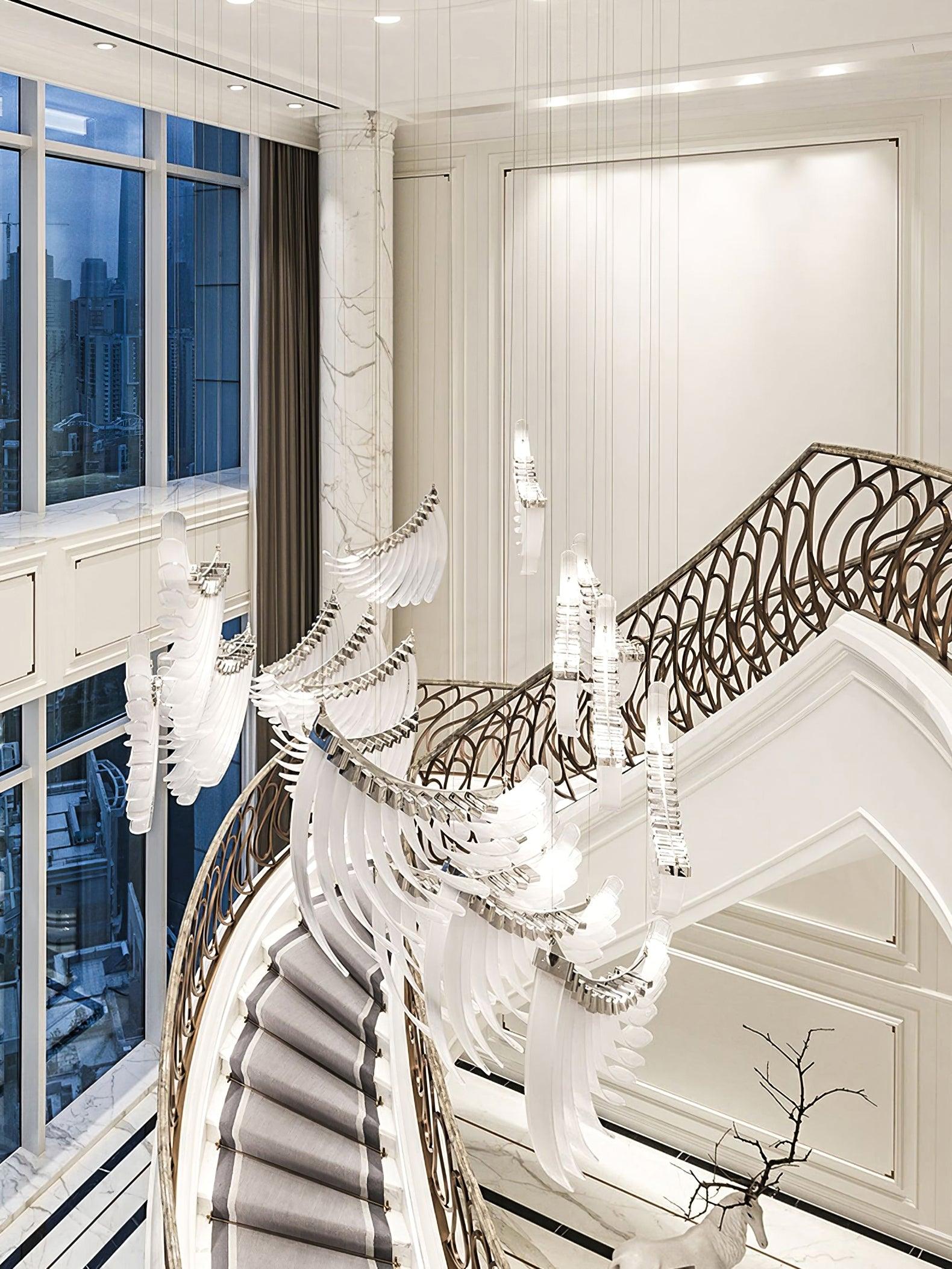 Tiered Lustre Palmettes Luxueux Postmoderne - Neutralighting