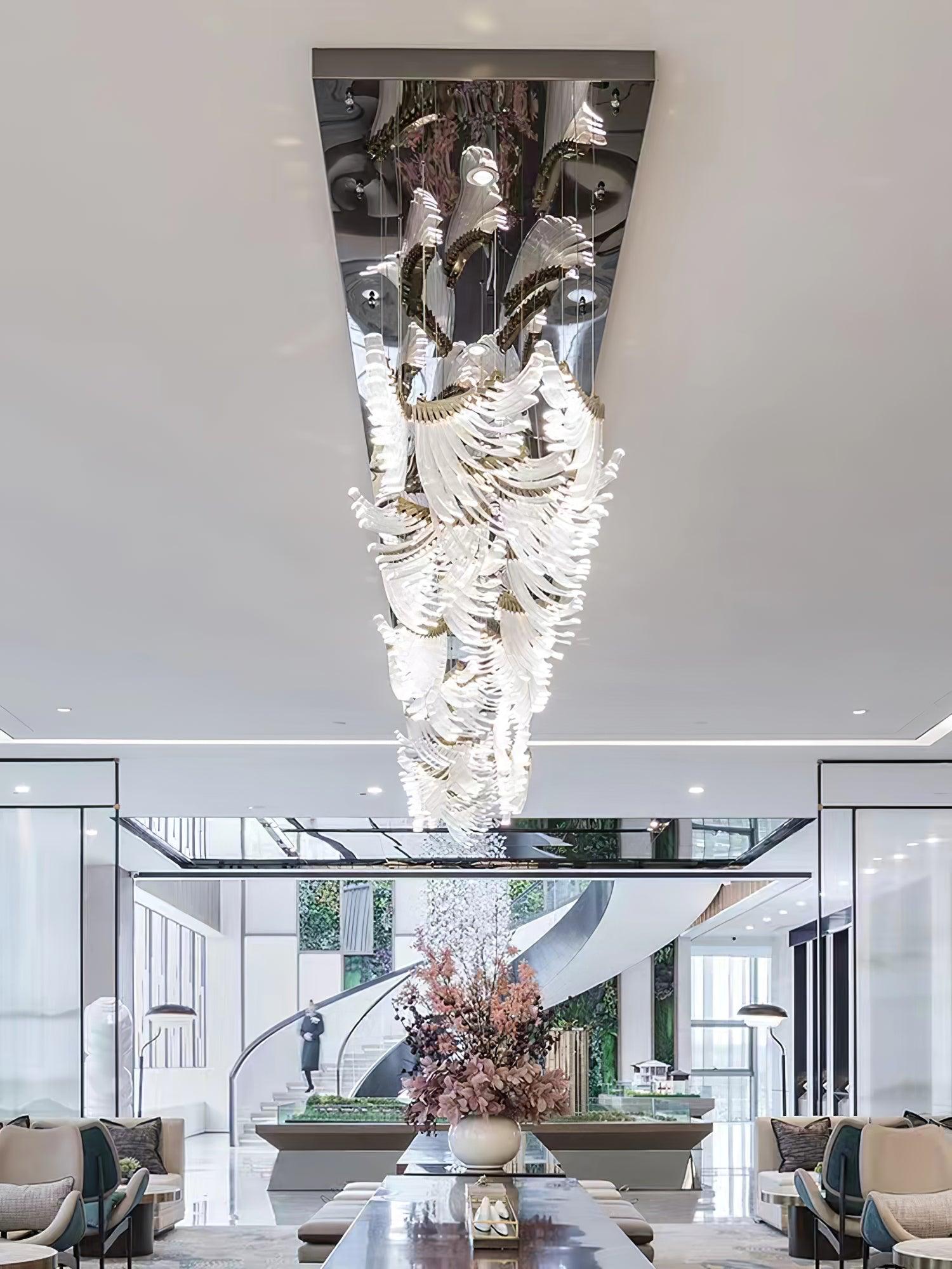 Tiered Lustre Palmettes Luxueux Postmoderne - Neutralighting