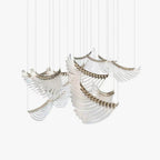 Tiered Lustre Palmettes Luxueux Postmoderne - Neutralighting