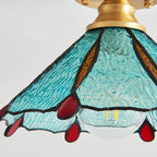 Solara Lumière de Plafond Vintage Florale en Vitrail - Neutralighting