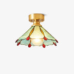 Solara Lumière de Plafond Vintage Florale en Vitrail - Neutralighting