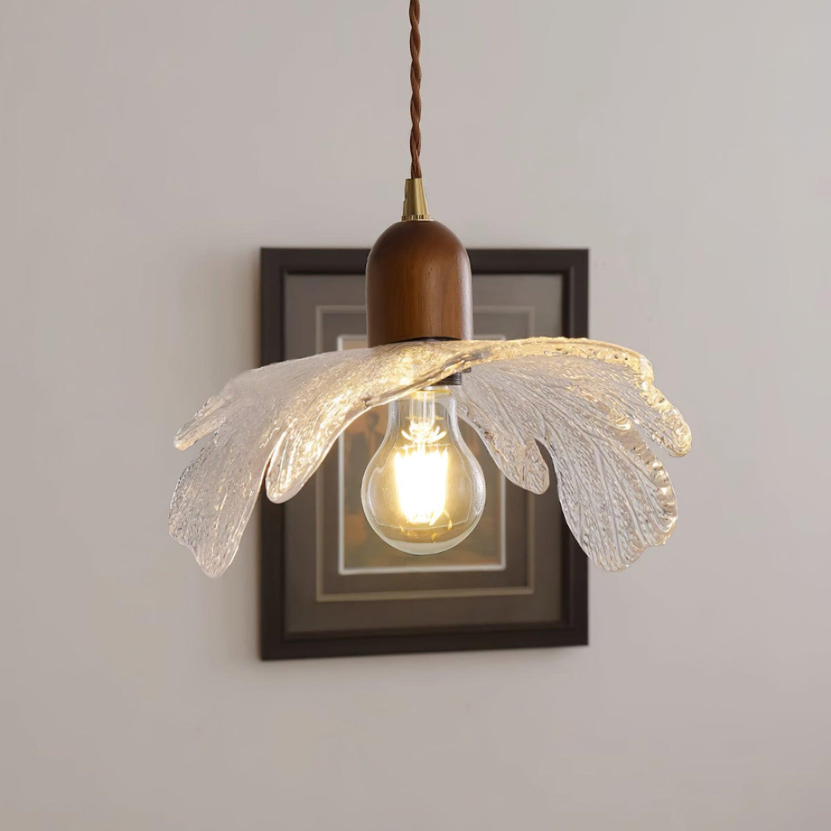 Lampe Pendante Abat-jour en Verre Tiffany Floral Charme Art Nouveau - Neutralighting